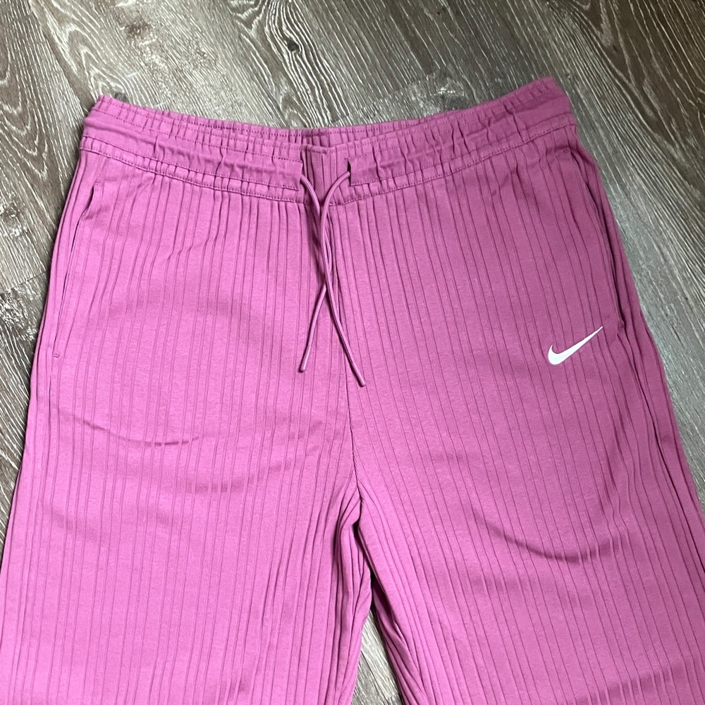 Nike Sportswear Ribbed Jersey High-Rise Wide-Leg Pants - Picture 2 of 14